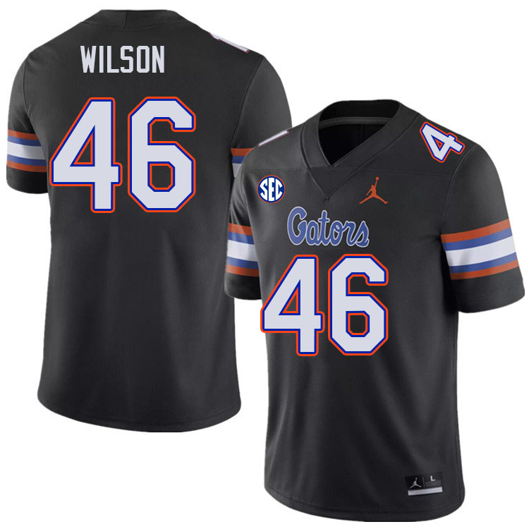 Men #46 Ethan Wilson Florida Gators College Football Jerseys Stitched-Black